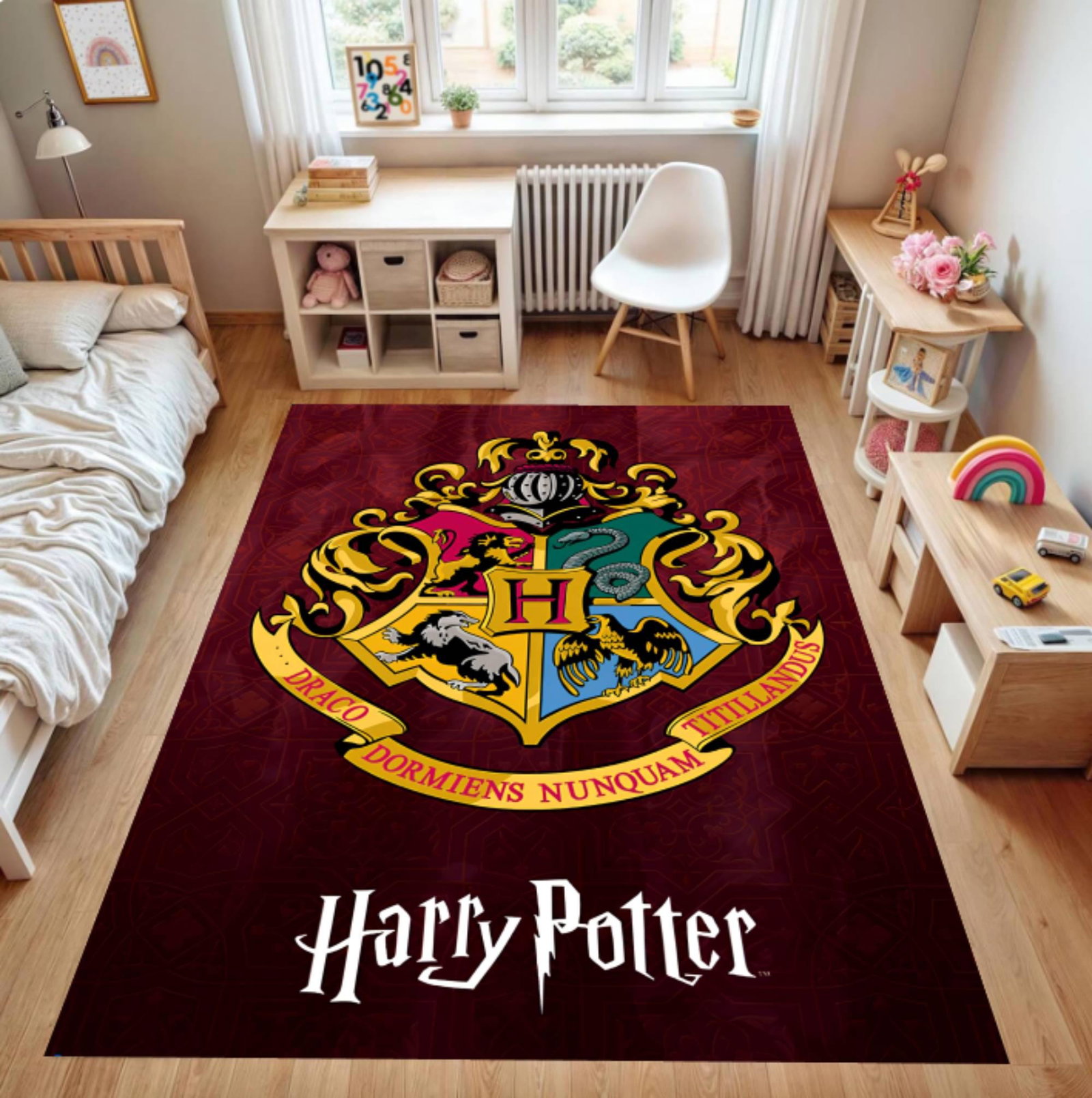 Magic Academy Emblem Rug, Wizard School CarpetTVC1708393
