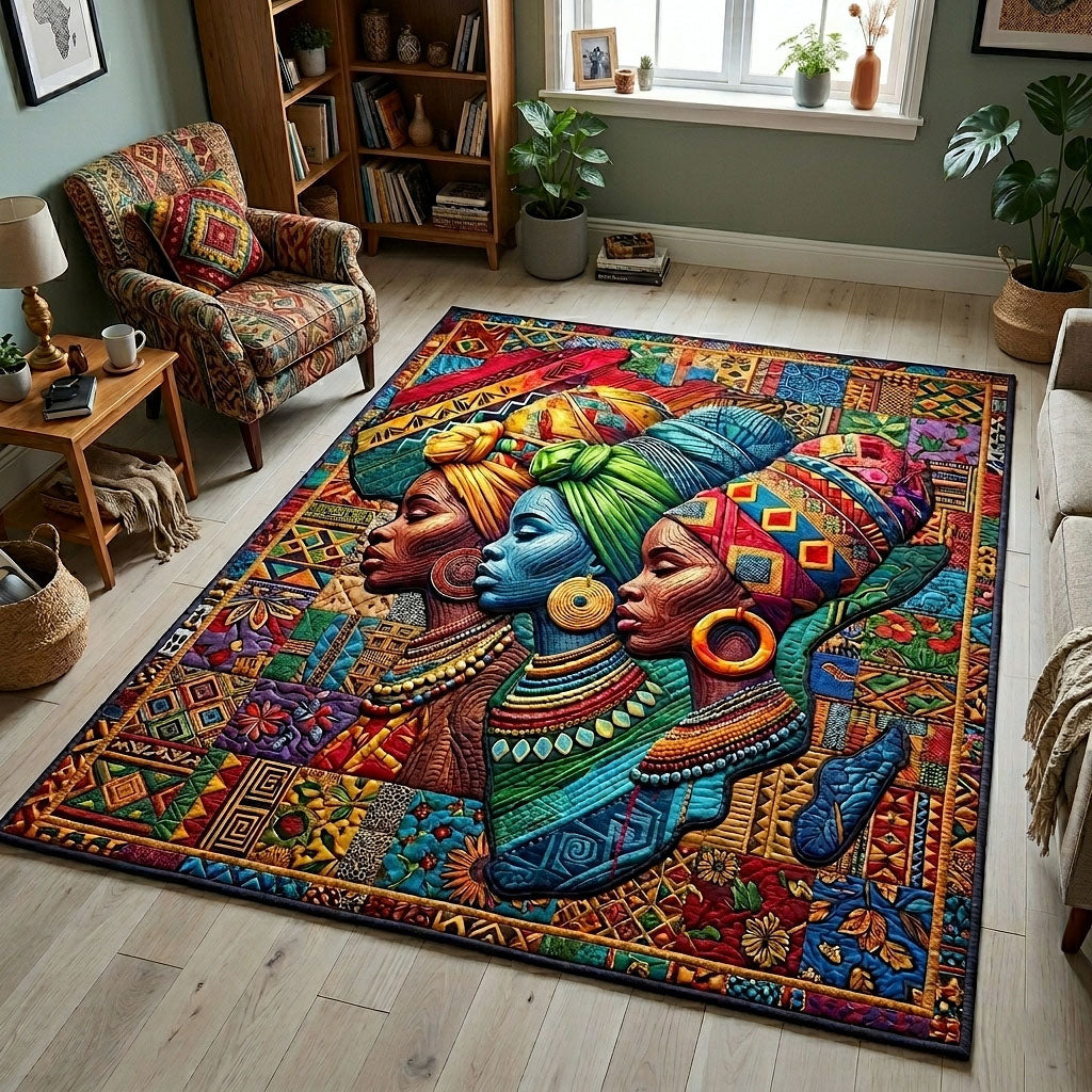 Melanin Unity Area Rug - Non-Slip Washable 3D Print Rug for Living Room & Bedroom (DesignTVC2108194