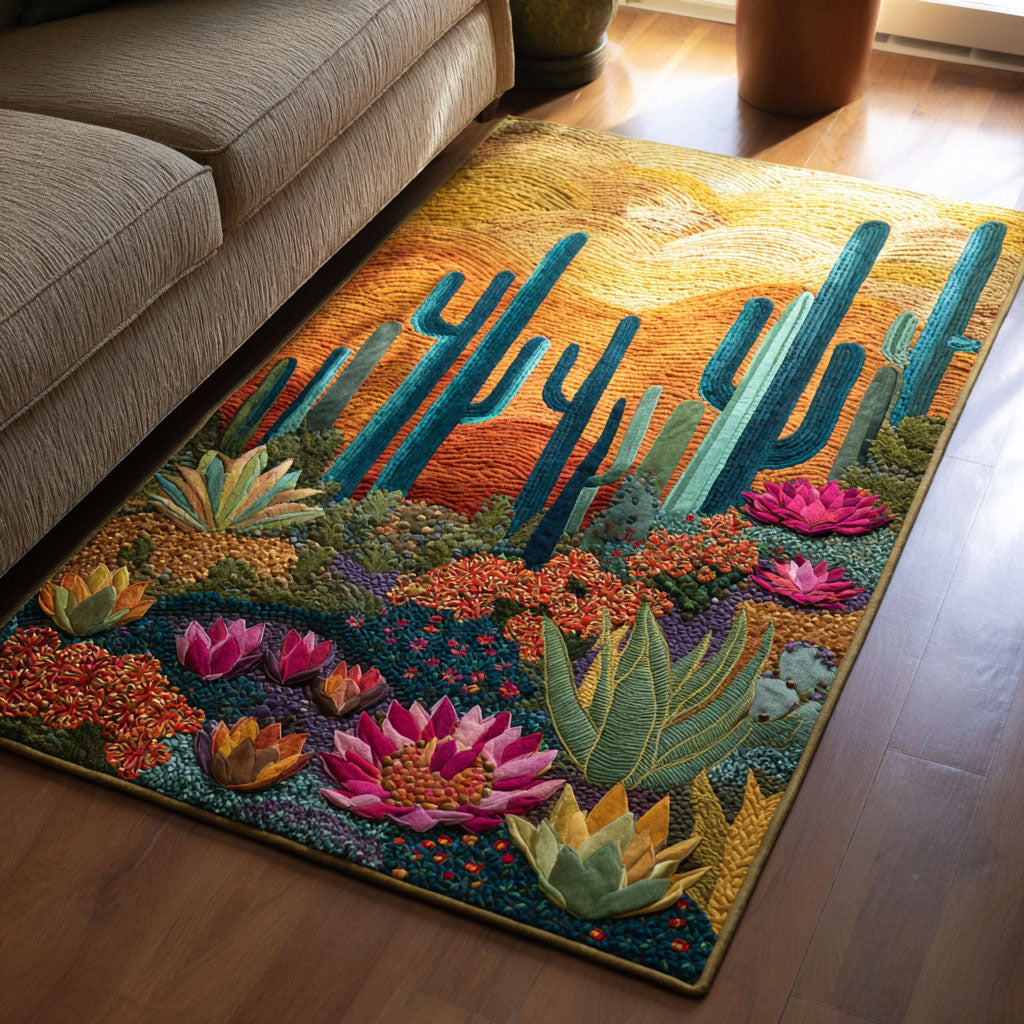 Mesa Bloom Area Rug - Non-Slip Washable 3D Print Rug for Living Room & BedroomTVC210873