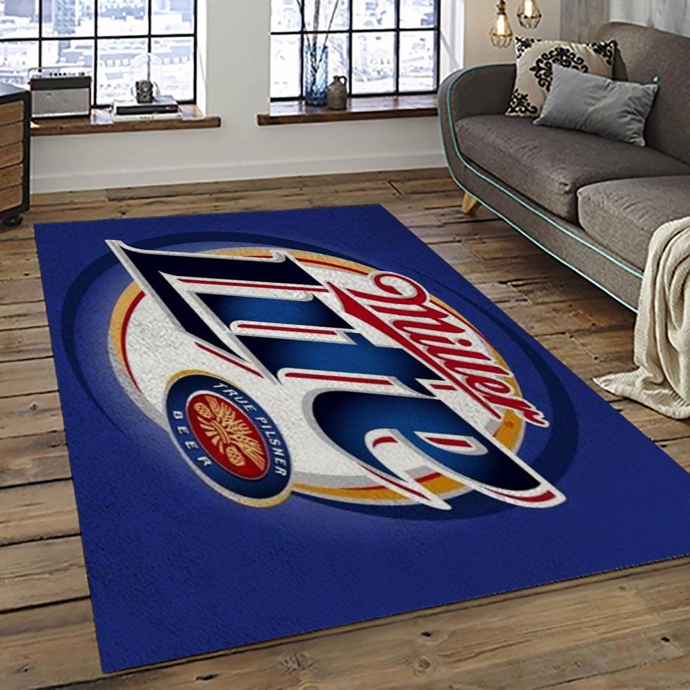 Miller Lite American Style Beer Retangle Carpet Area Rug Home Decor Gift Best Present For Friends ML35