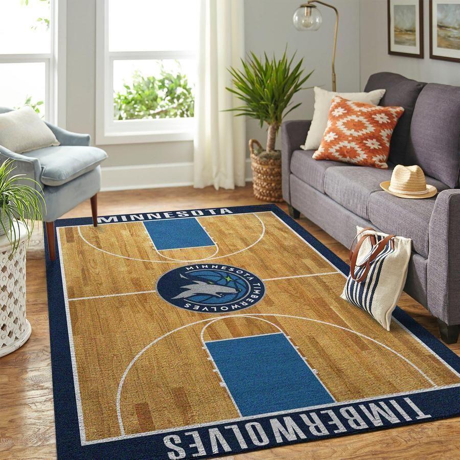 Minnesota Timberwolves Rug Nba Team Logo Living Room Rug Regtangle Carpet V5555