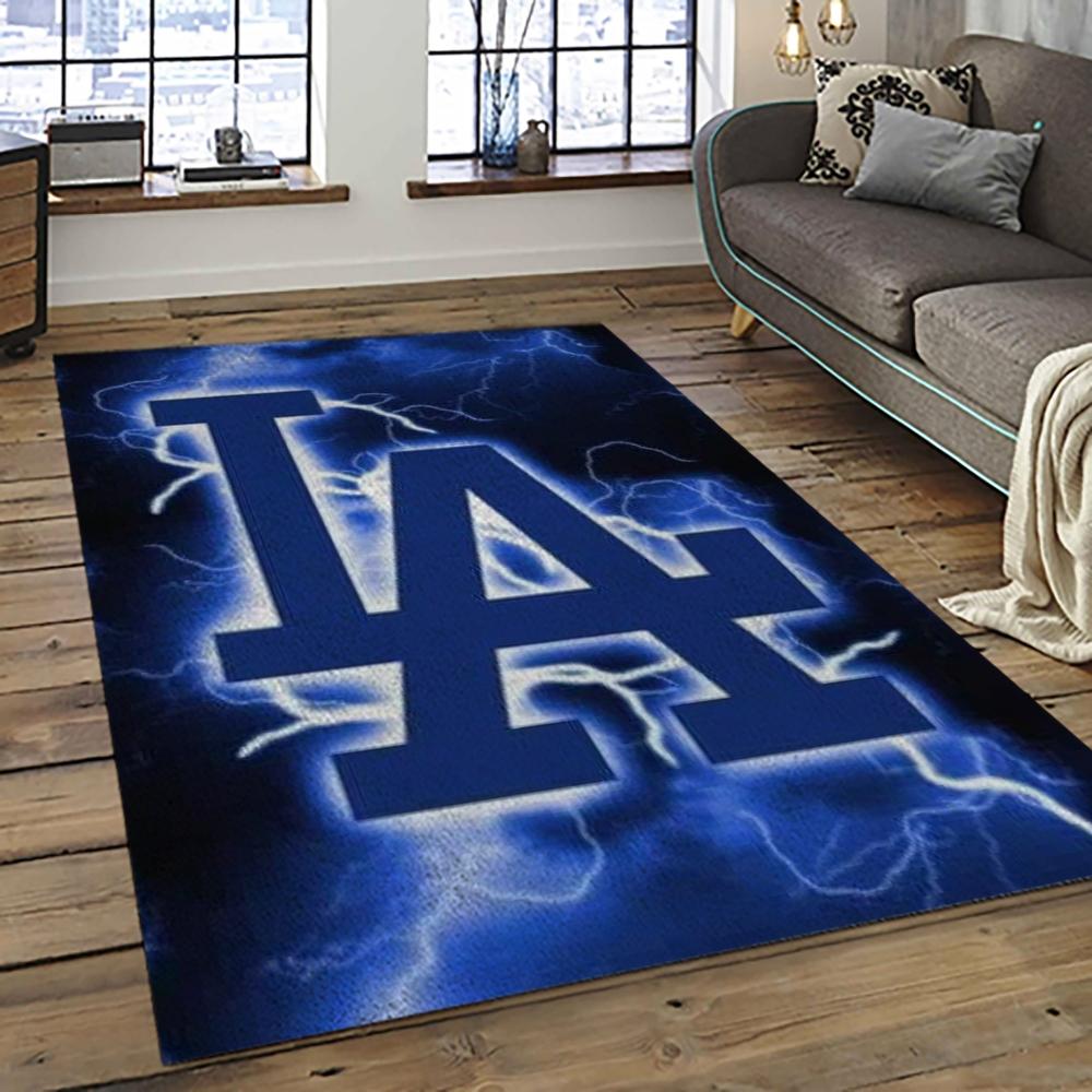 MLB Los Angeles Dodgers Baseball Team Logo Sport Carpet Rectangle Area Rug For Living Room Home Room Decor LADG35