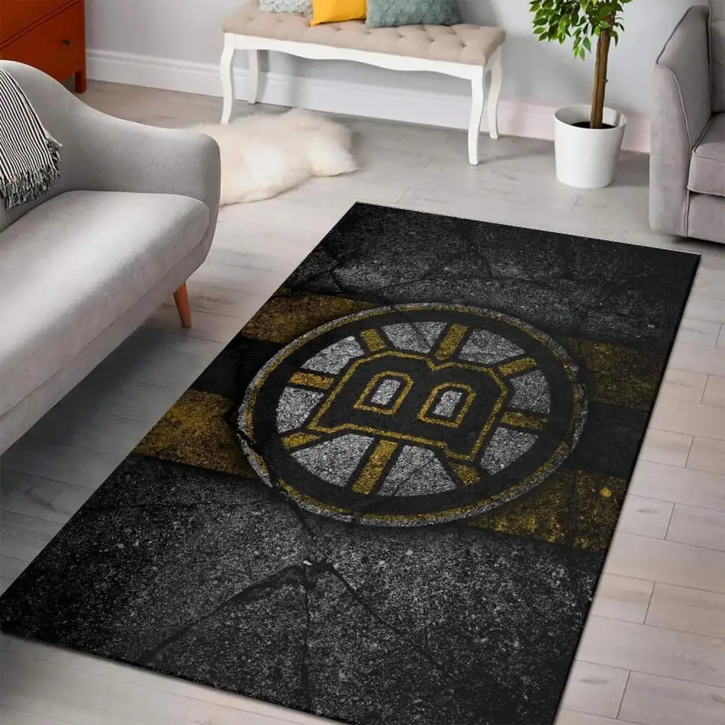 Modern Rug for Living Room and Bedroom Decoration Blue and Gray