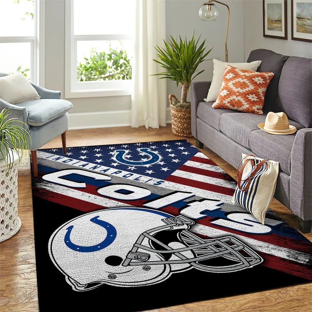 Modern Sports Area Rug for Living Room Decor Black and Yellow