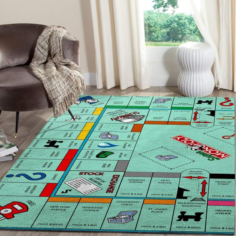 Monopoly Area Rug Board Game Living Room Carpet 191205 Area Rug Living