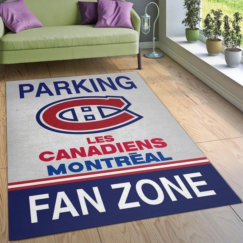 Montreal Canadiens Rug - Fan Zone Hockey Decor Blue and Red