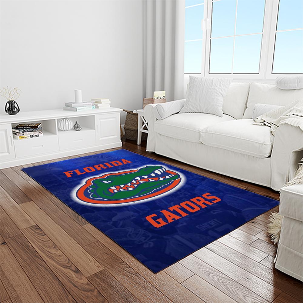 NCAA Florida Gators College Sport Basketball And Foolball Team Logo Rectangle Area Rug FG24