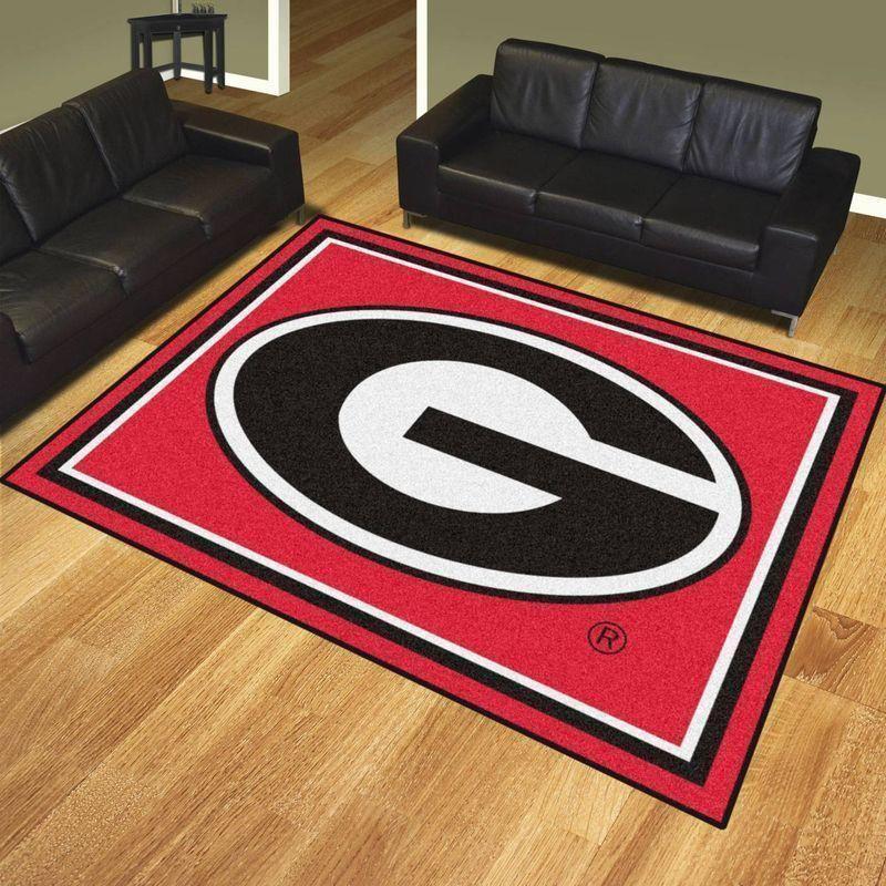 NCAA Georgia Bulldogs Area Rug Living Room Carpet Regtangle Carpet