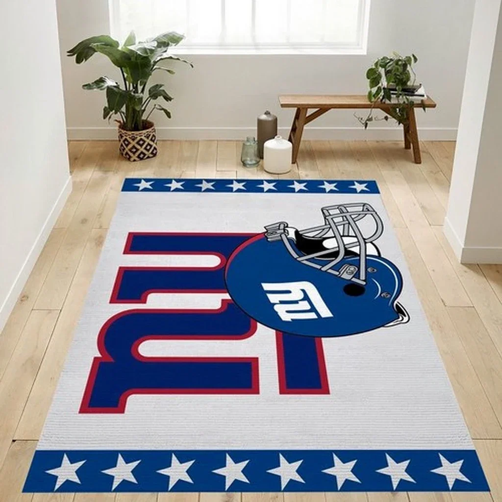 New York Giants Rug - Perfect for Sports Fans Blue and White