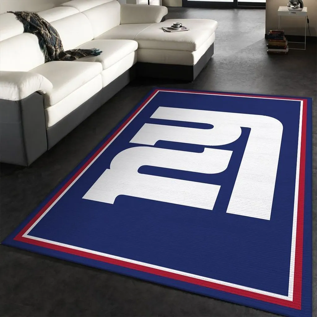 New York Giants Rug - Team Logo for Home Decor Blue and White