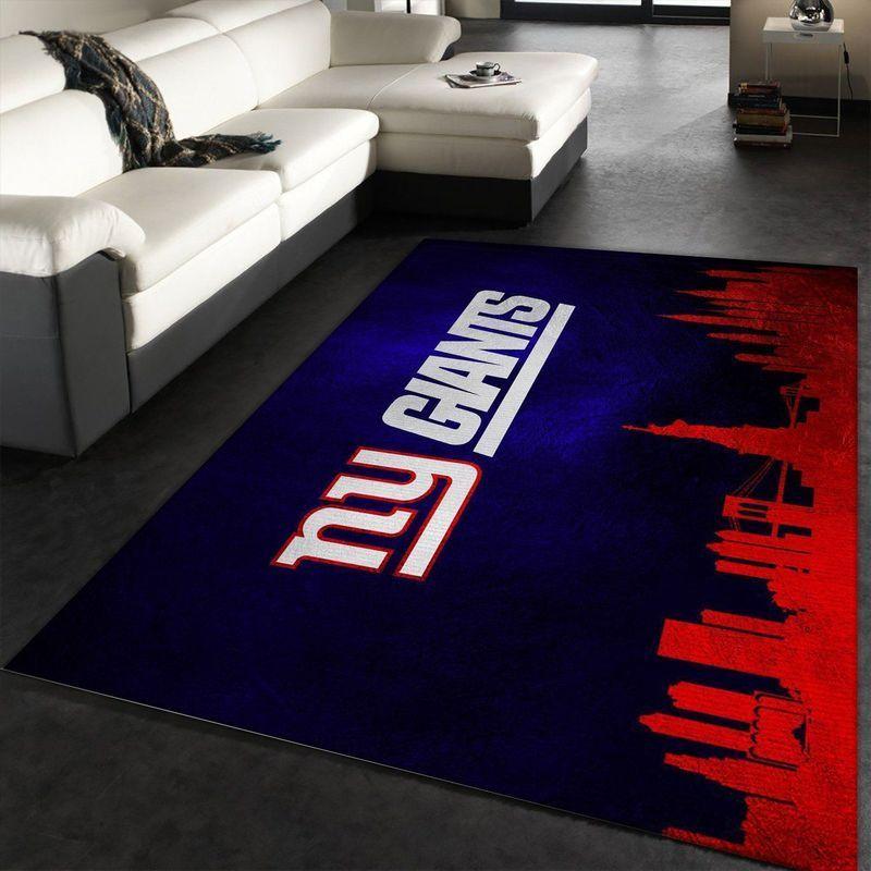 NFL New York Giants Rectangle Rug Personalized Non-Slip Carpet