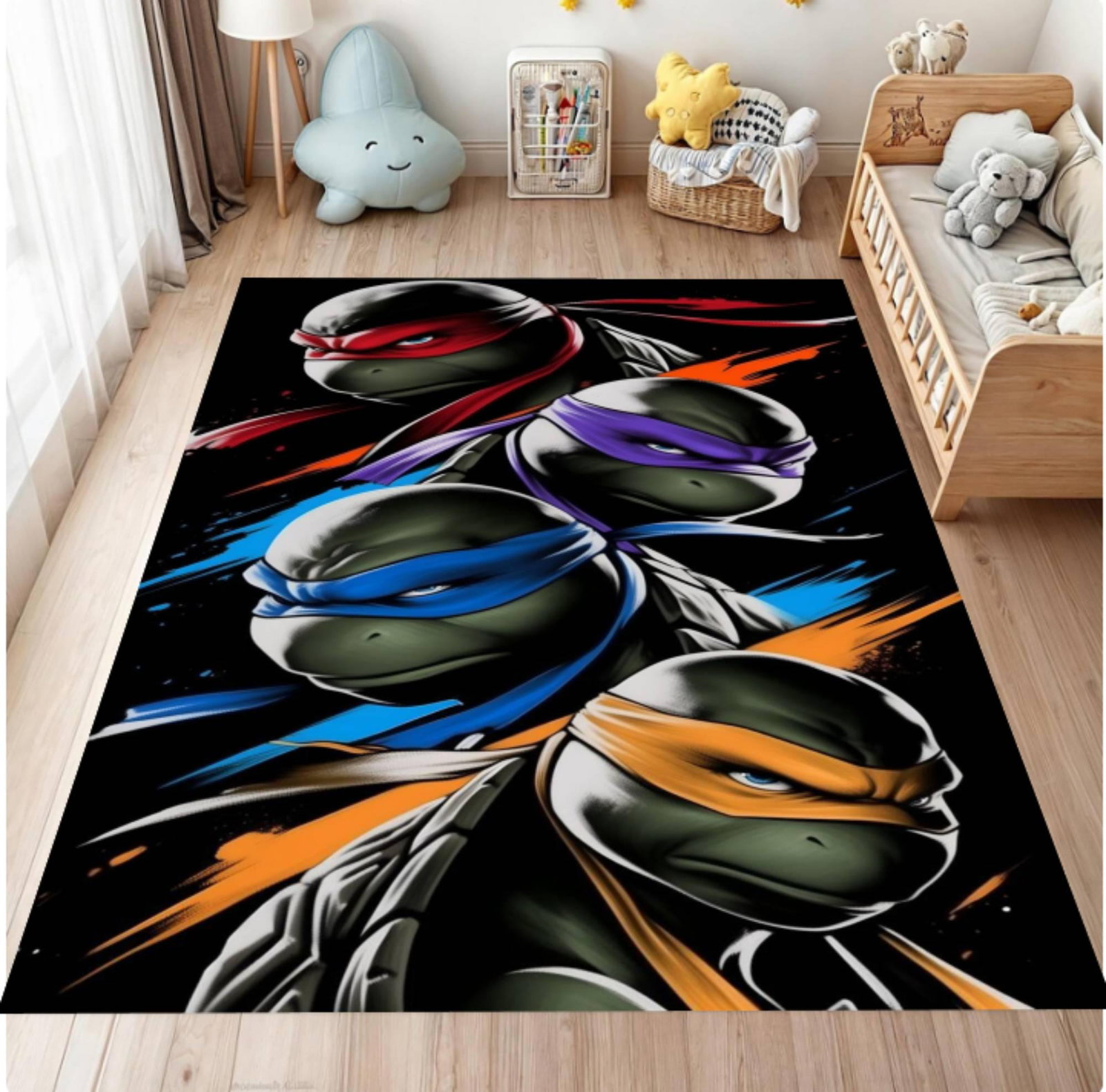 Ninja-kinderkleed Washable Playroom Rug Non-slipTVC1708373