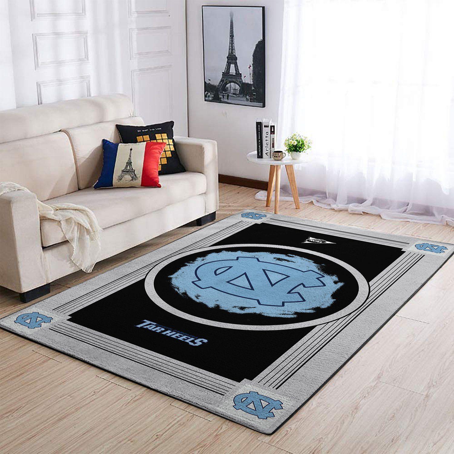 North Carolina Tar Heels Ncaa Area Rugs Living Room Carpet Regtangle Carpet