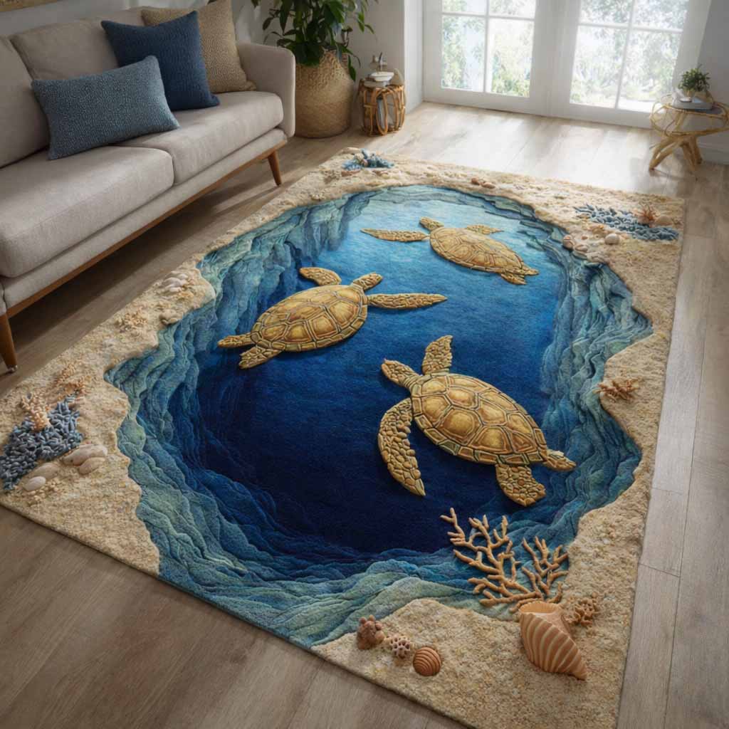 Ocean Portal Area Rug - Non-Slip Washable 3D Print Rug for Living Room & BedroomTVC2108126