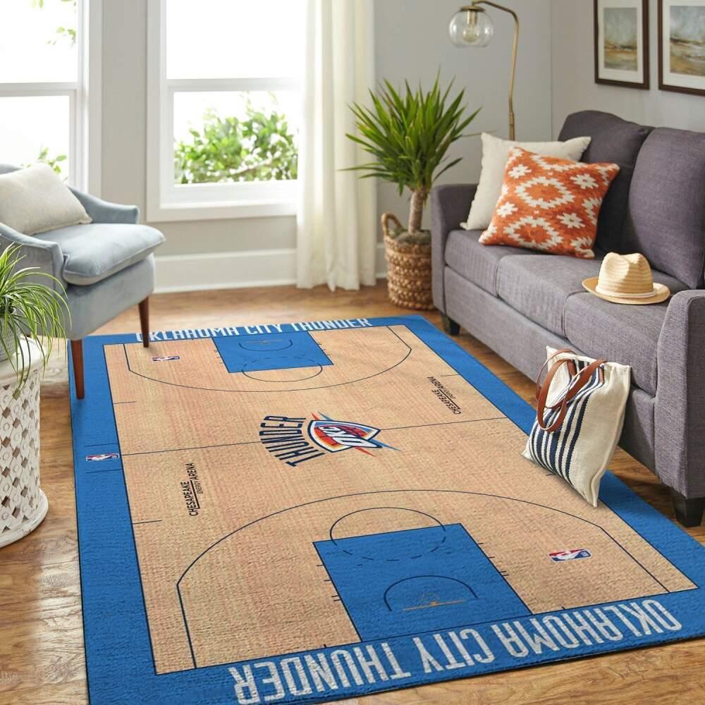 Oklahoma City Thunder Area Rug Nba Carpet
