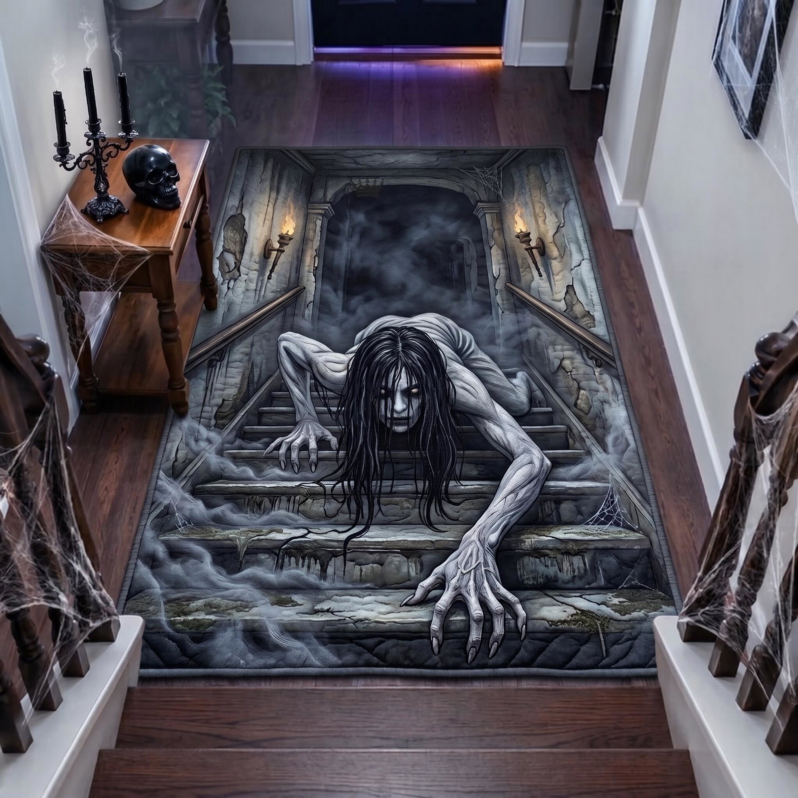 Pale Crawling Spirit Area Rug - Non-Slip Washable 3D Print Rug for Living Room & BedroomTVC210861