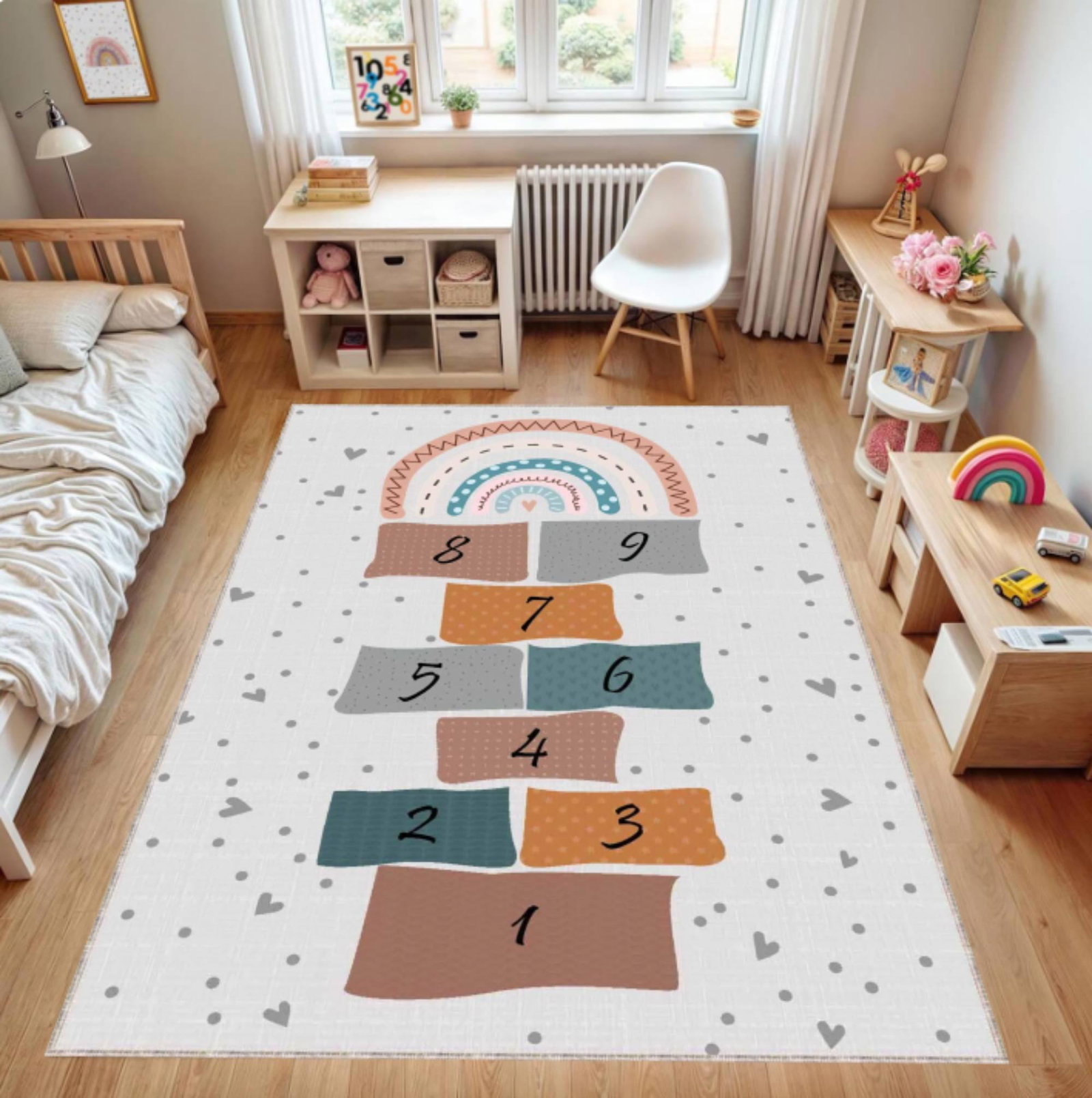 Pastel Hopscotch Play Mat â€“ Back to SchoolTVC1708378
