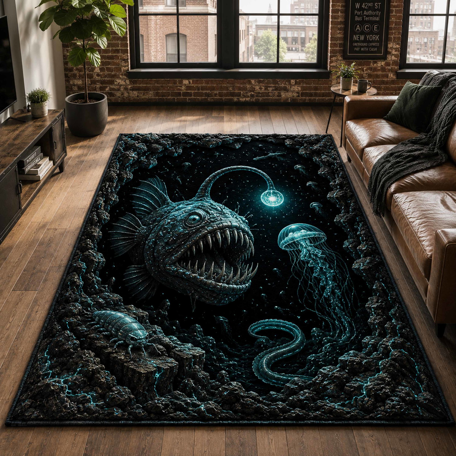Phantom Depth Area Rug - Non-Slip Washable 3D Print Rug for Living Room & BedroomTVC210849