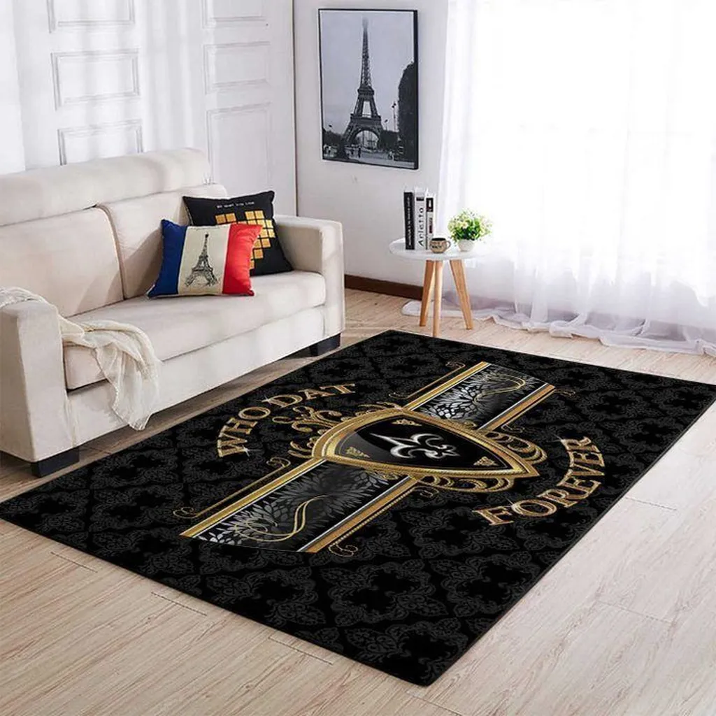 Philadelphia Eagles Rug - NFL Ticket Area for Fans Black and Gold
