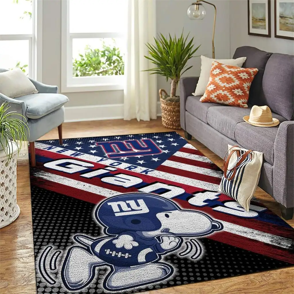 Philadelphia Eagles Rug - Wooden Plank Style Area for Fans Blue and White