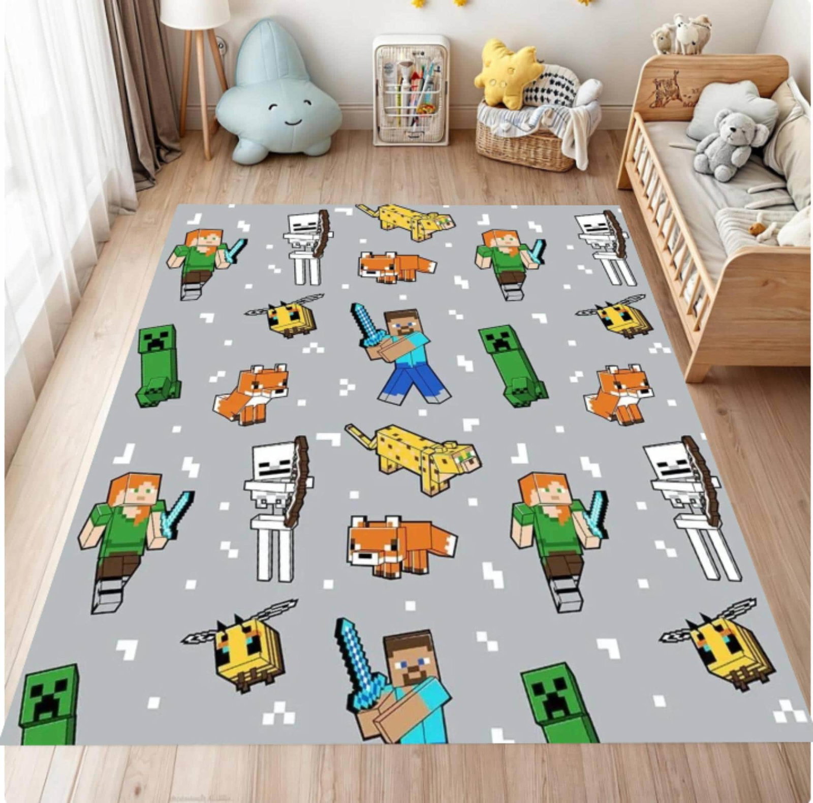 Pixel-gamekleed for Kids Washable Rug for GamersTVC1708372