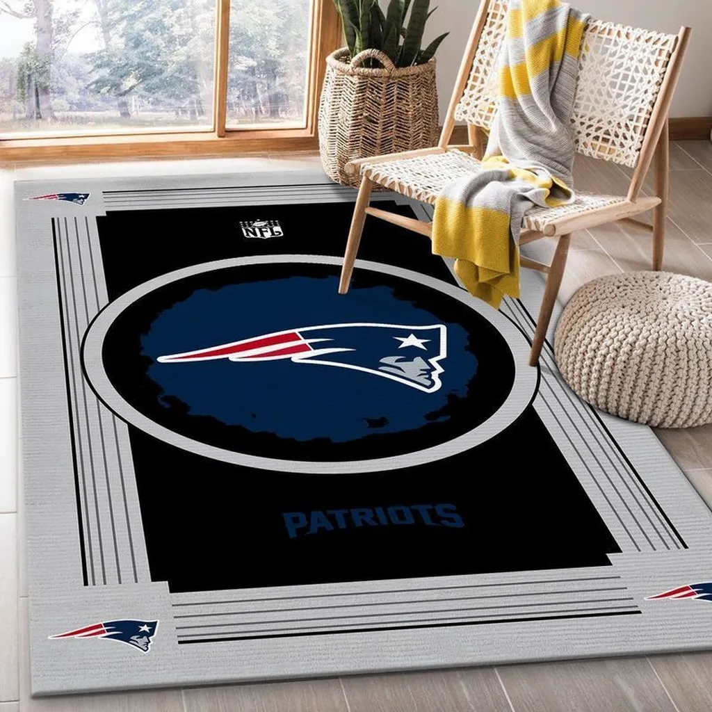 Polka Dot Kids Rug Cartoon Design Playroom Carpet Black and Blue