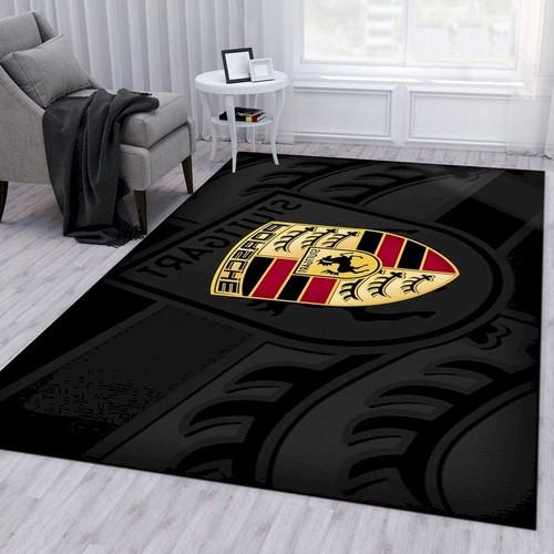 Porsche Logo Area Rugs Living Room Area Rug Home Decor