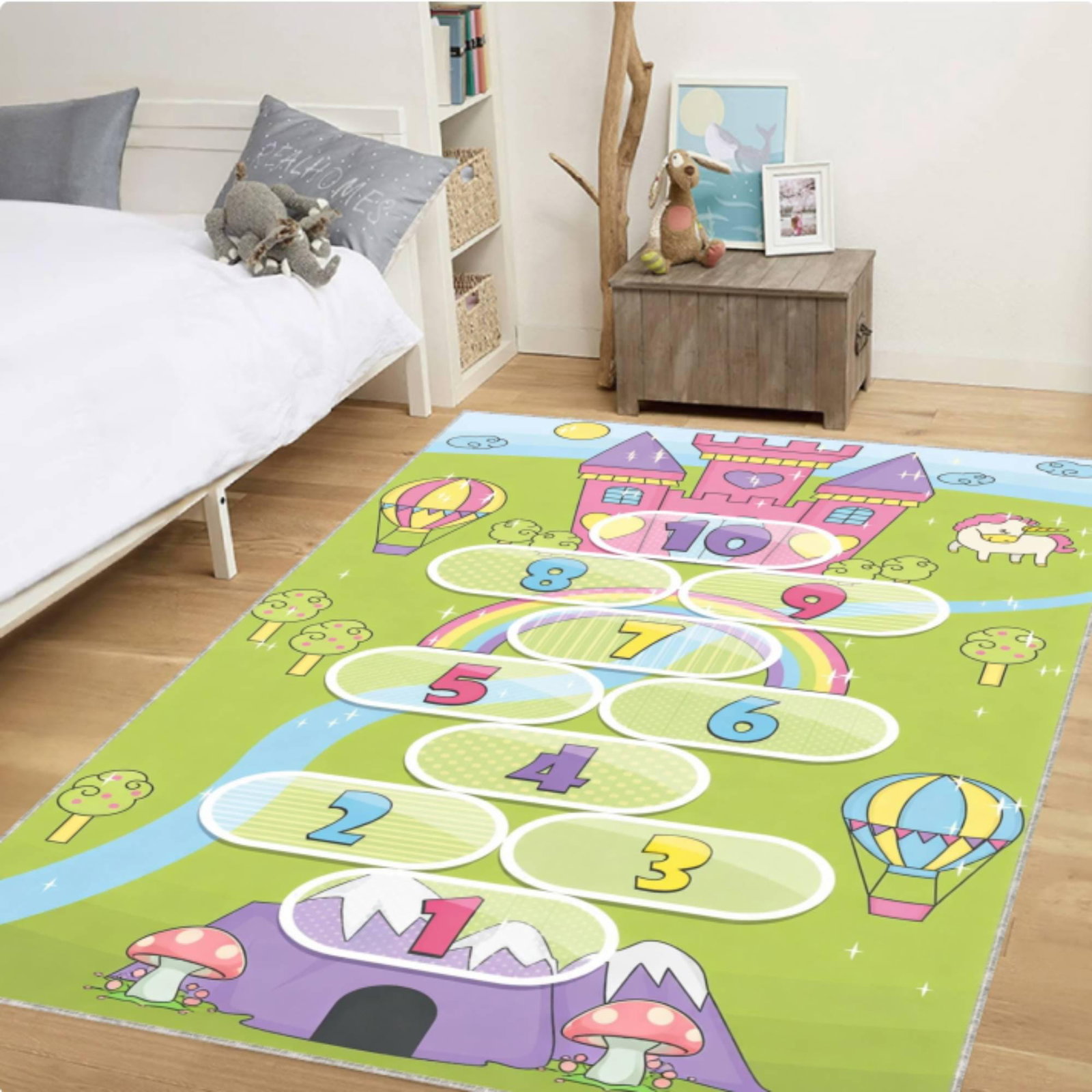 Princess Castle Hopscotch Rug â€“ Back to SchoolTVC1708378