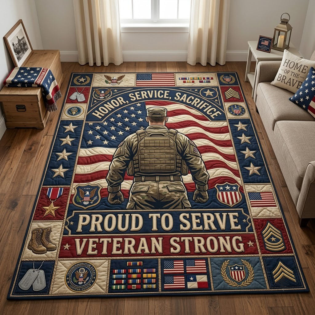 Proud To Serve Area Rug - Non-Slip Washable 3D Print Rug for Living Room & BedroomTVC2108989
