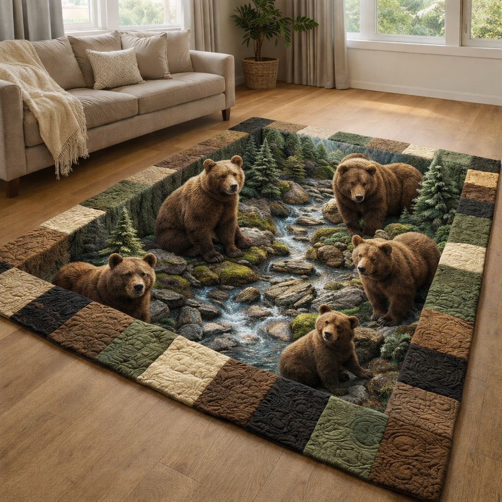 Rustic Guardian Area Rug - Non-Slip Washable 3D Print Rug for Living Room & Bedroom (DesignTVC2108188