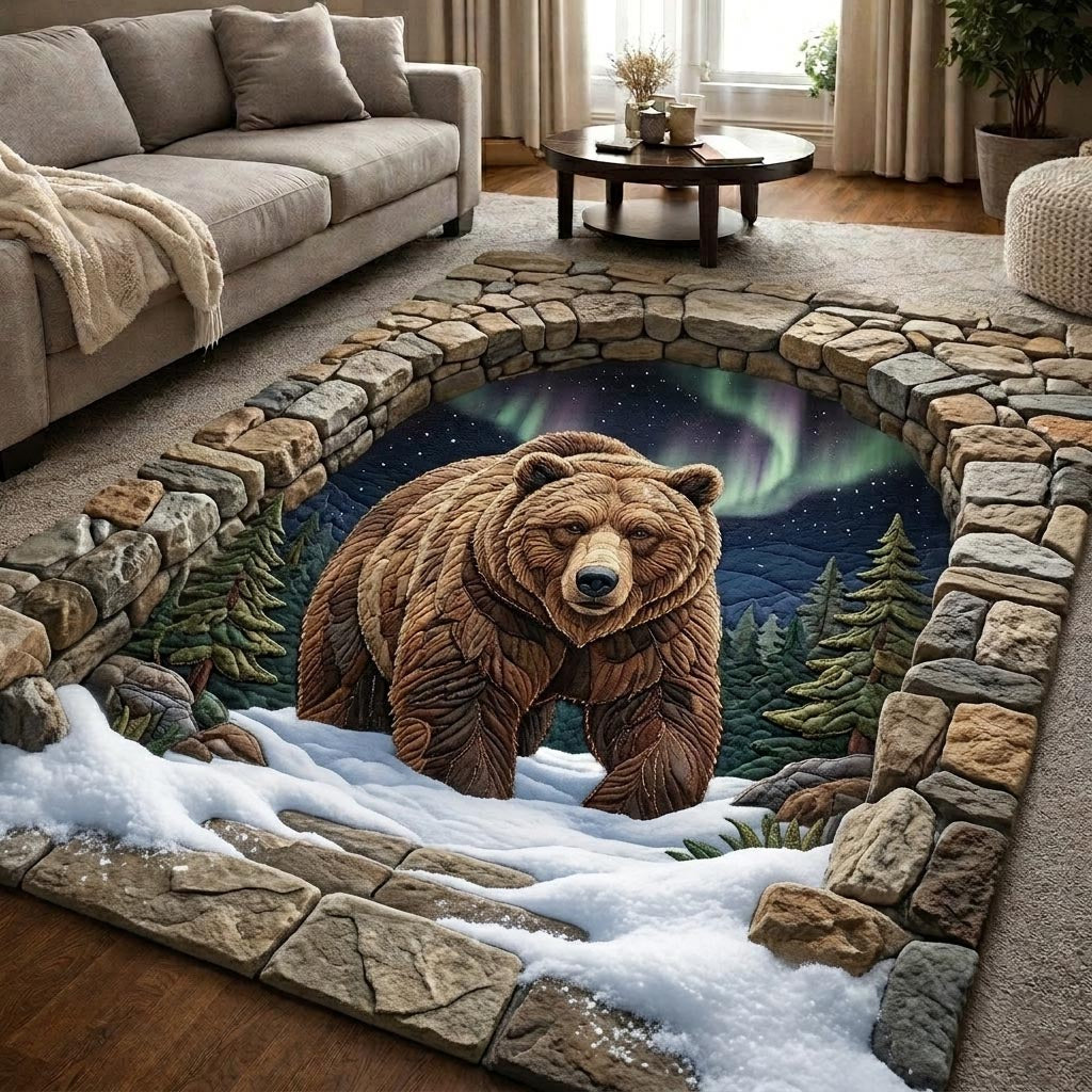 Rustic Guardian Area Rug - Non-Slip Washable 3D Print Rug for Living Room & BedroomTVC2108156