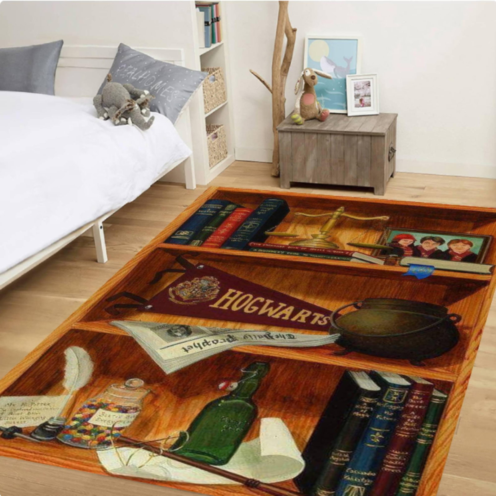 Rustic Wizard Bookshelf RugTVC1708392