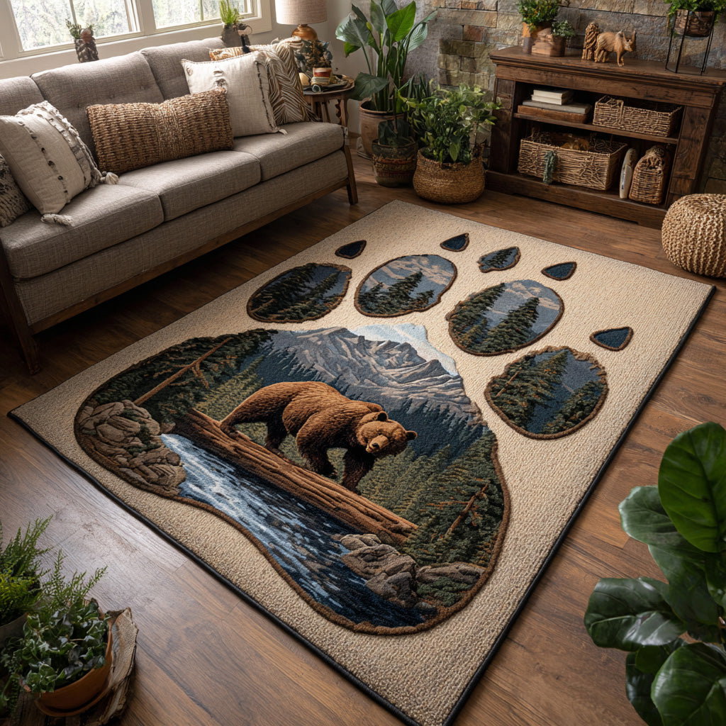Sacred Bear Area Rug - Non-Slip Washable 3D Print Rug for Living Room & BedroomTVC2108125