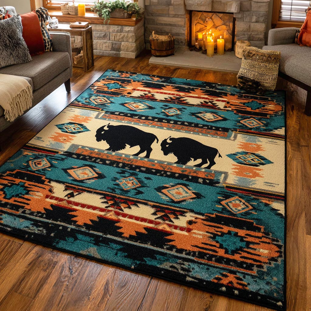Sacred Moose Area Rug - Non-Slip Washable 3D Print Rug for Living Room & BedroomTVC2108125