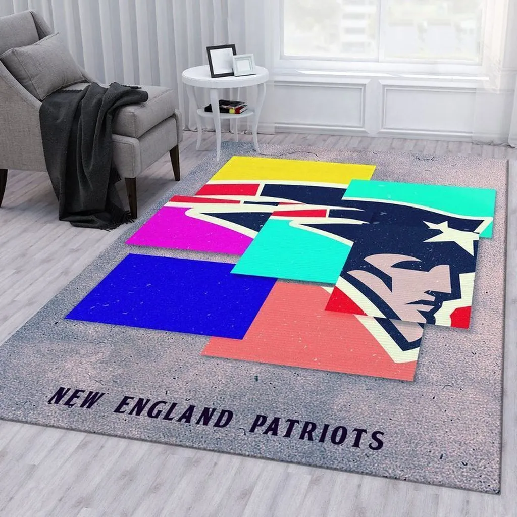Saints Football Rug Vintage 1967 Logo Design Sale Blue and Red