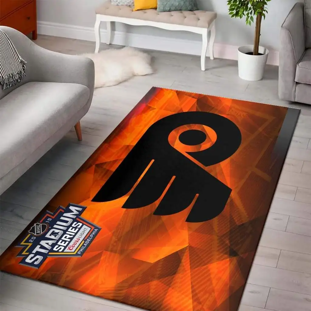San Francisco 49ers Rug - Area for Levi Stadium Fans Black and Orange