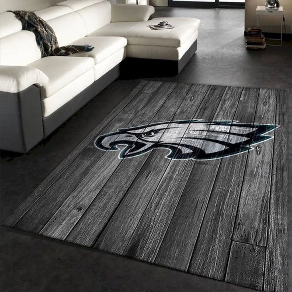 San Francisco 49ers Rug - Area Perfect for Game Room Gray and White