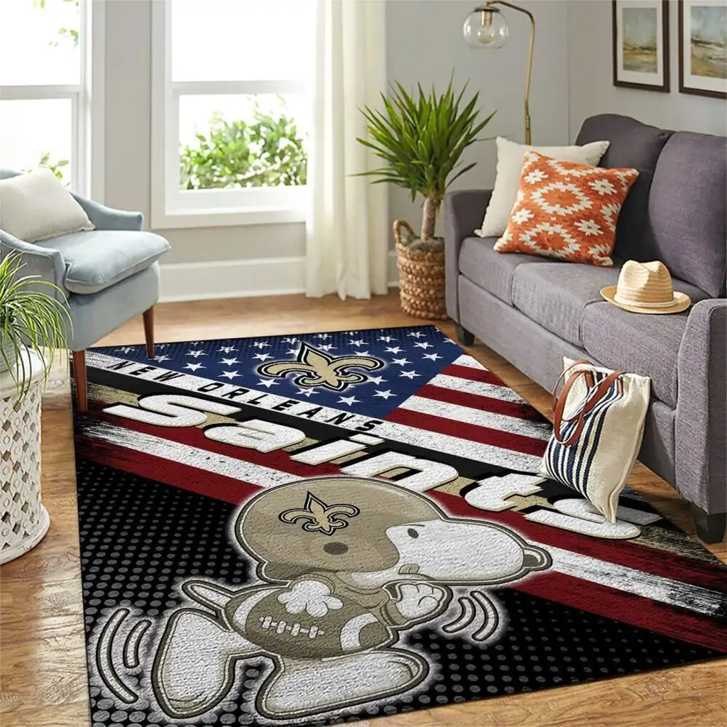 San Francisco 49ers Rug - Camo Game Room Decor Carpet Black and White