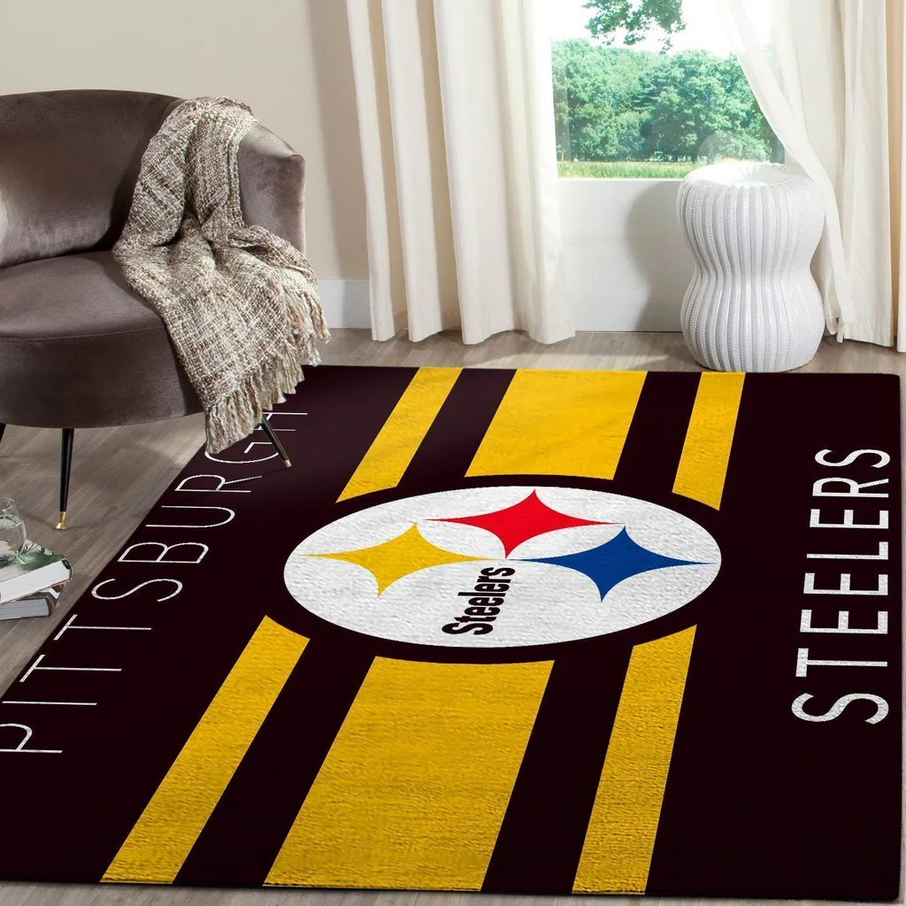 San Francisco 49ers Rug - Faithful NFL Team Decor Carpet Black and Yellow