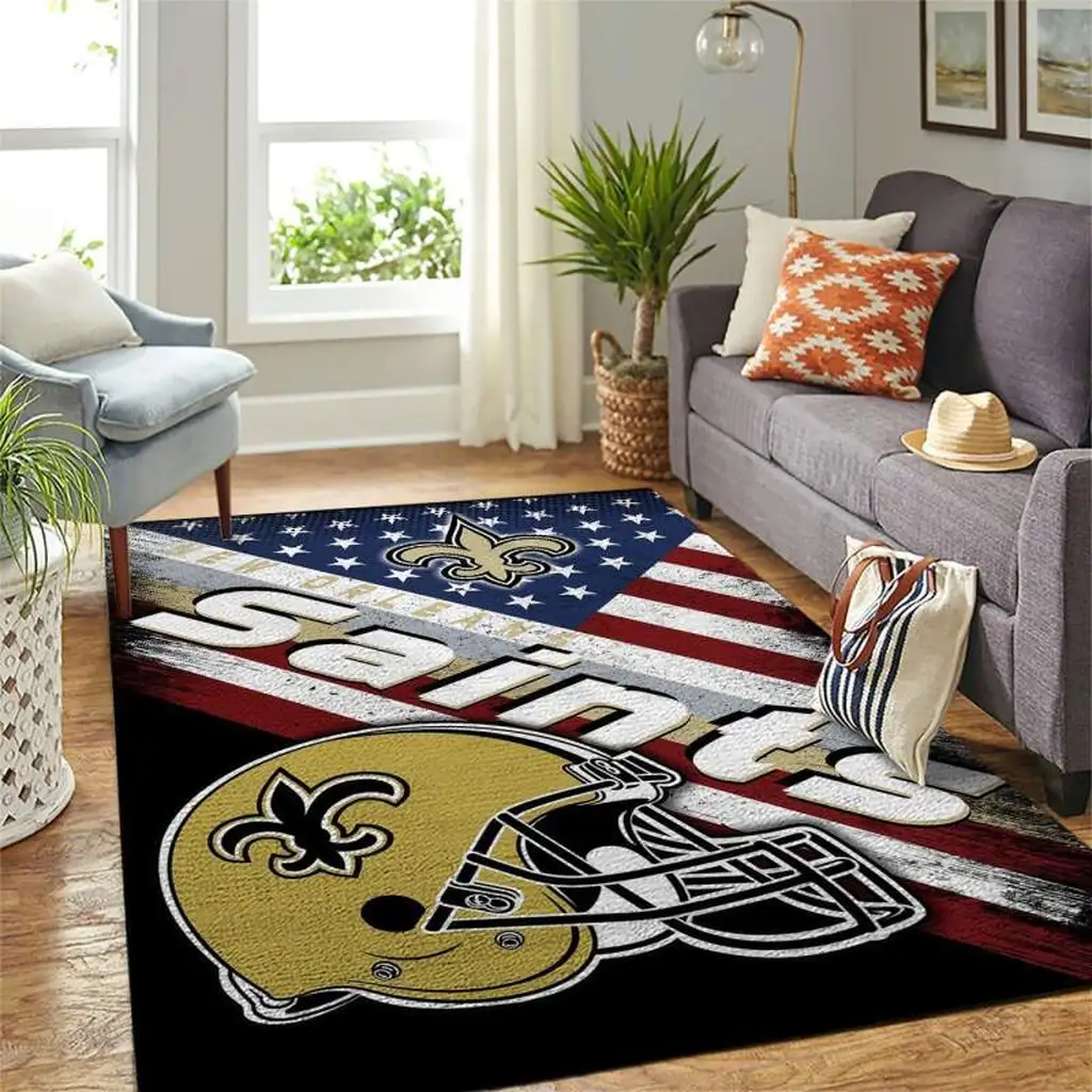 San Francisco 49ers Rug - for Living Room Home Decor Black and Gold