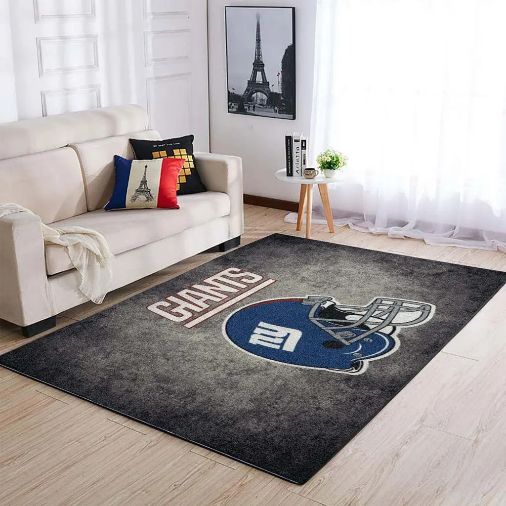 San Francisco 49ers Rug - Logo for Living Room Decor Blue and Gray
