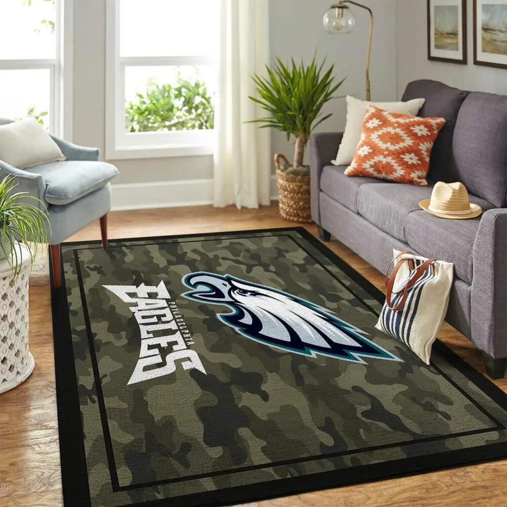 San Francisco Rug for Living Room Bedroom Decor Black and Green