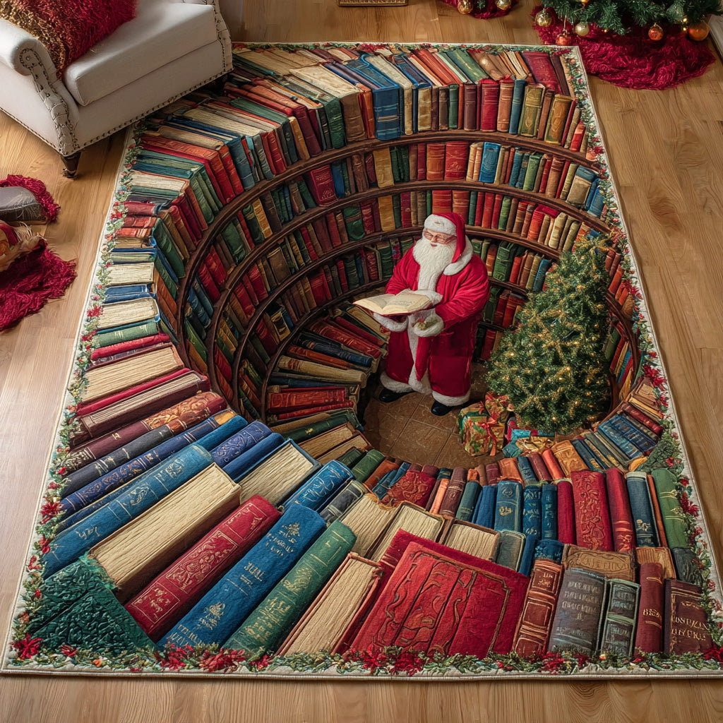Santa Stories Christmas Area Rug - Non-Slip Washable 3D Print Rug for Living Room & BedroomTVC2108124
