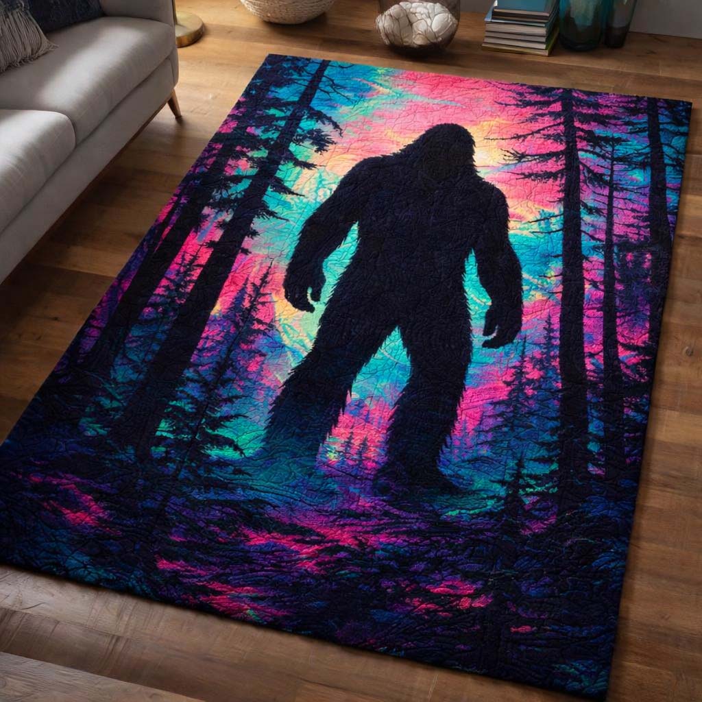 Sasquatch Area Rug - Non-Slip Washable 3D Print Rug for Living Room & BedroomTVC2108156