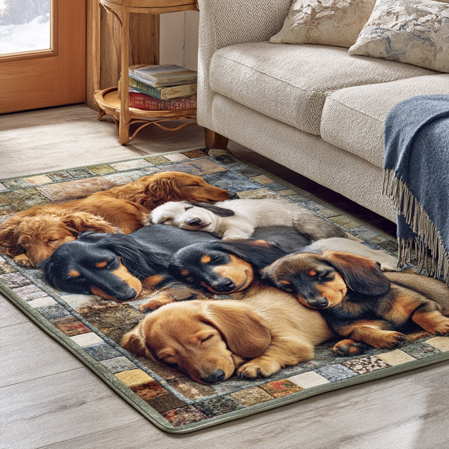 Sausage Dreamer Area Rug - Non-Slip Washable 3D Print Rug for Living Room & BedroomTVC2108124