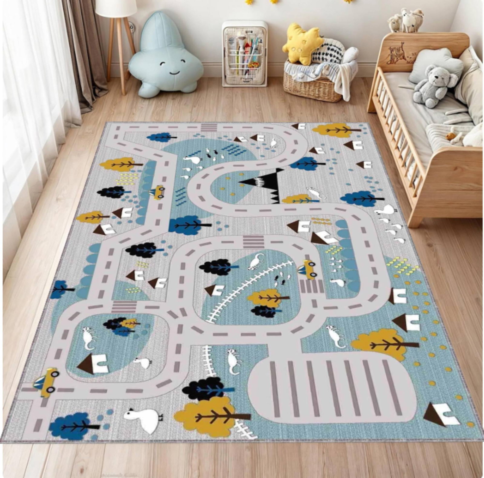 Scenic Traffic Road Map Carpet â€“ Back to SchoolTVC1708378