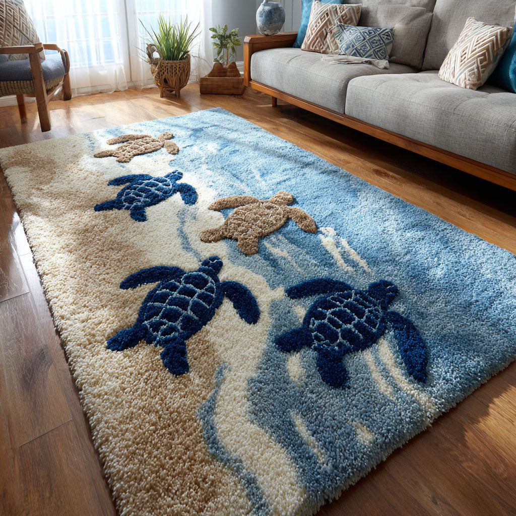 Seaside Guardian Area Rug - Non-Slip Washable 3D Print Rug for Living Room & BedroomTVC2108122