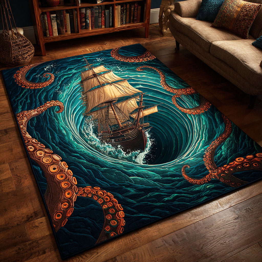 Seaside Regatta Area Rug - Non-Slip Washable 3D Print Rug for Living Room & BedroomTVC2108122