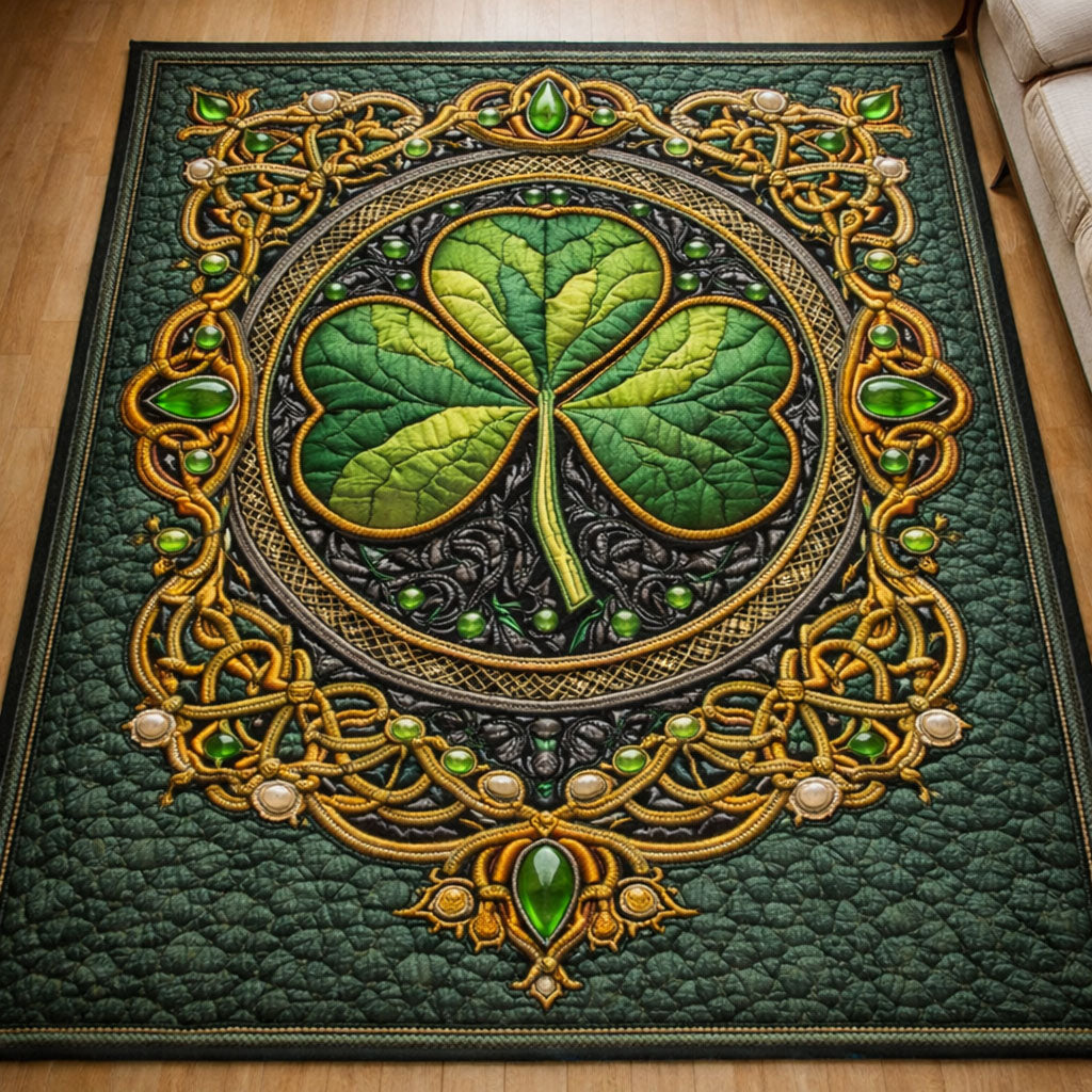 Shamrock Area Rug - Non-Slip Washable 3D Print Rug for Living Room & BedroomTVC2108155