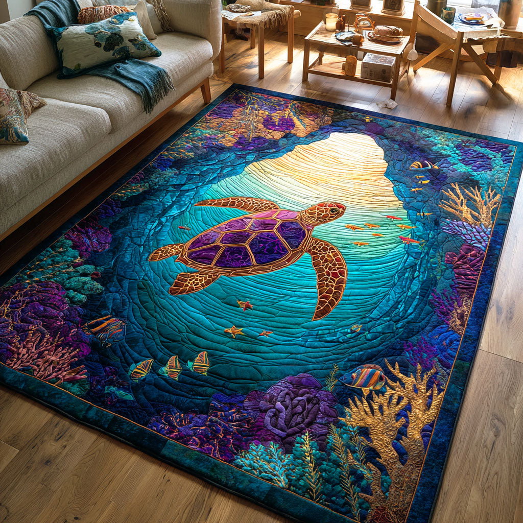 Shoreline Wanderer Area Rug - Non-Slip Washable 3D Print Rug for Living Room & BedroomTVC2108119
